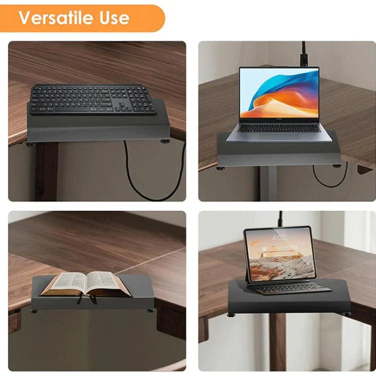 Connecteur de panneau d'angle à clipser pour table en L Plateforme de bureau Extenseur en acier inoxydable, FS-25149