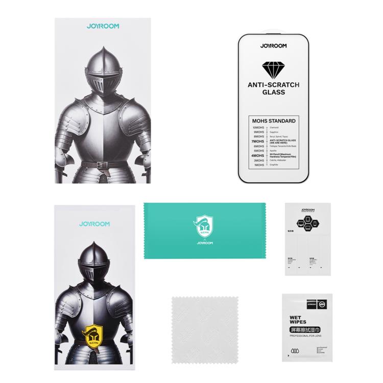 Film en verre trempé JOYROOM Knight Series 2.5D plein écran HD dur anti-rayures, pour iPhone 17 Pro Max, pour iPhone 17 Pro, pour iPhone 17, pour iPhone Air, pour iPhone 16 Pro Max, pour iPhone 16 Pro, pour iPhone 16 Plus, pour iPhone 16