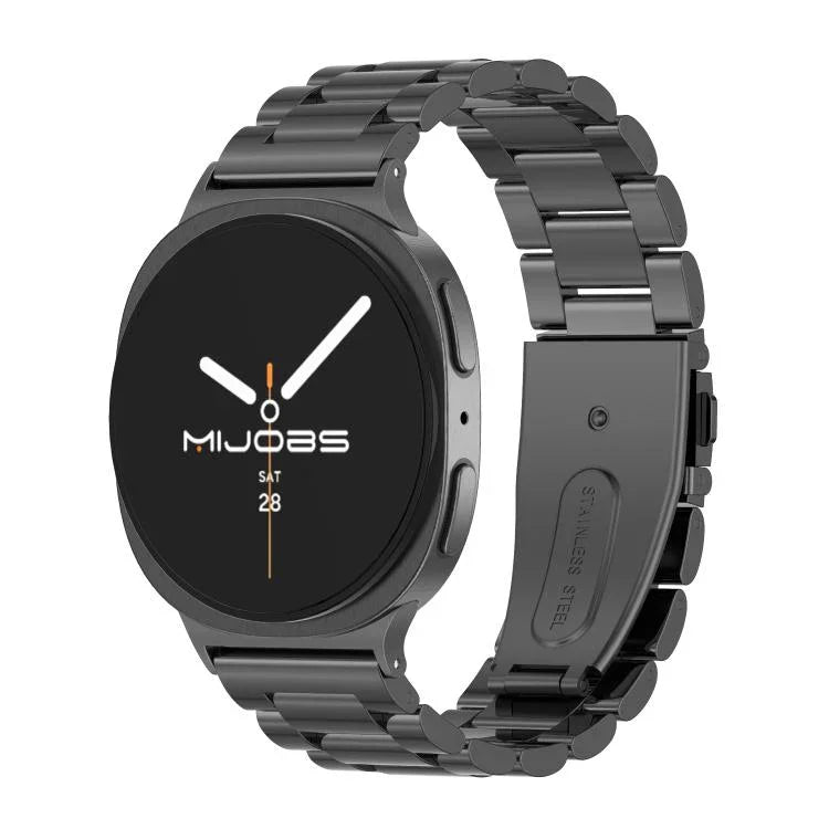 Bracelet de montre MIJOBS trois perles en acier inoxydable, pour Samsung Galaxy Watch8 / Watch8 Classic