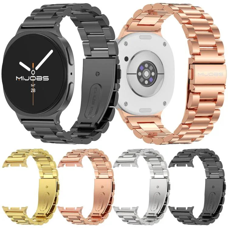 Bracelet de montre MIJOBS trois perles en acier inoxydable, pour Samsung Galaxy Watch8 / Watch8 Classic