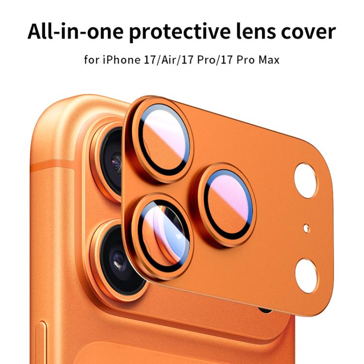 Film annulaire givré en métal pour objectif de caméra, couverture complète, XDcase Armor, pour iPhone 17 Pro Max, pour iPhone 17 Pro