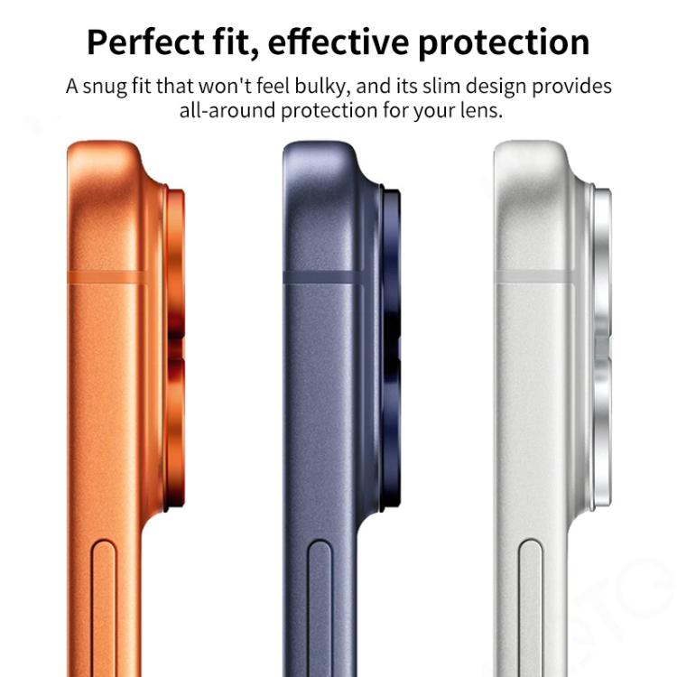 Film annulaire givré en métal pour objectif de caméra, couverture complète, XDcase Armor, pour iPhone 17 Pro Max, pour iPhone 17 Pro