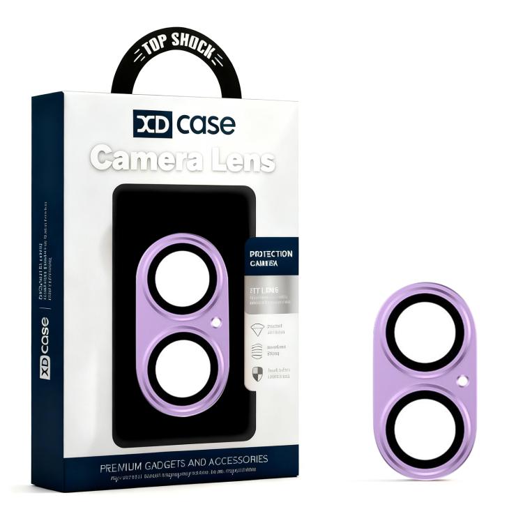 Film d'anneau d'objectif d'appareil photo XDcase Armor en métal dépoli à couverture complète, pour iPhone 17
