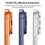 Film d'anneau d'objectif d'appareil photo XDcase Armor en métal dépoli à couverture complète, pour iPhone 17