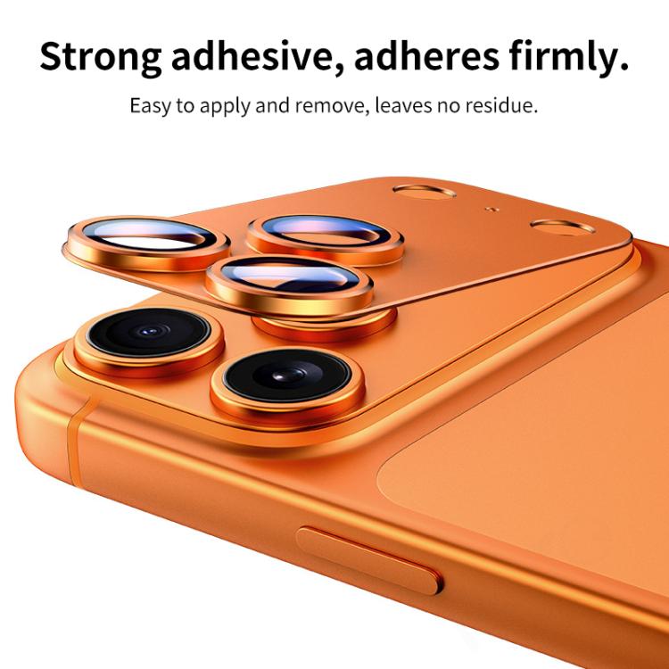 Film d'anneau d'objectif d'appareil photo XDcase Armor en métal dépoli à couverture complète, pour iPhone 17