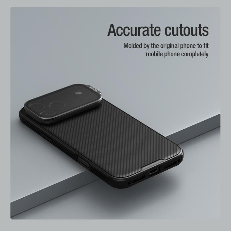 Coque de téléphone NILLKIN Black Mirror Prop CD Texture Transparent Mirror Cover, Pour iPhone 17 Pro Max, Pour iPhone 17 Pro