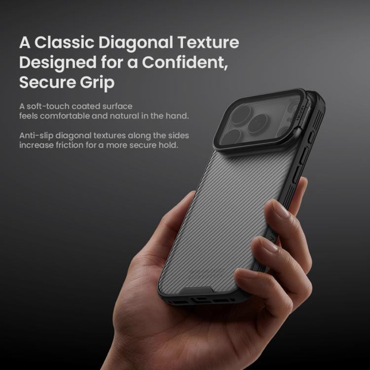 Coque de téléphone NILLKIN Black Mirror Prop CD Texture Transparent Mirror Cover, Pour iPhone 17 Pro Max, Pour iPhone 17 Pro