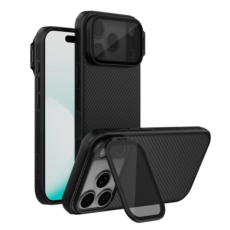 Coque de téléphone PC magnétique NILLKIN CamShield Prop Texture Transparente Miroir MagSafe, Pour iPhone 17 Pro Max, Pour iPhone 17 Pro