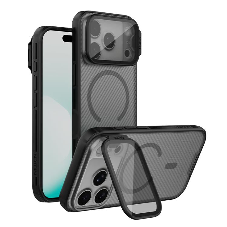 Coque de téléphone PC transparente NILLKIN CamShield Prop Mirror Cover magnétique MagSafe, pour iPhone 17 Pro Max, pour iPhone 17 Pro
