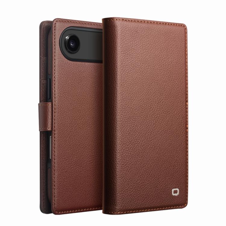 Étui de téléphone QIALINO Classics 3ème en cuir véritable, Pour iPhone 17 Pro Max, Pour iPhone 17 Pro, Pour iPhone 17, Pour iPhone Air