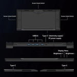 Écran portable triple Arie 13 de 13,3 pouces à affichage étendu, prise US, prise UK, prise EU