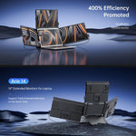 Arie 14 Moniteur portable triple de 14 pouces avec écran étendu, prise US, prise UK, prise EU