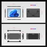 Leo 14 Écran étendu de 14 pouces Double moniteur portable, prise US, prise UK, prise EU