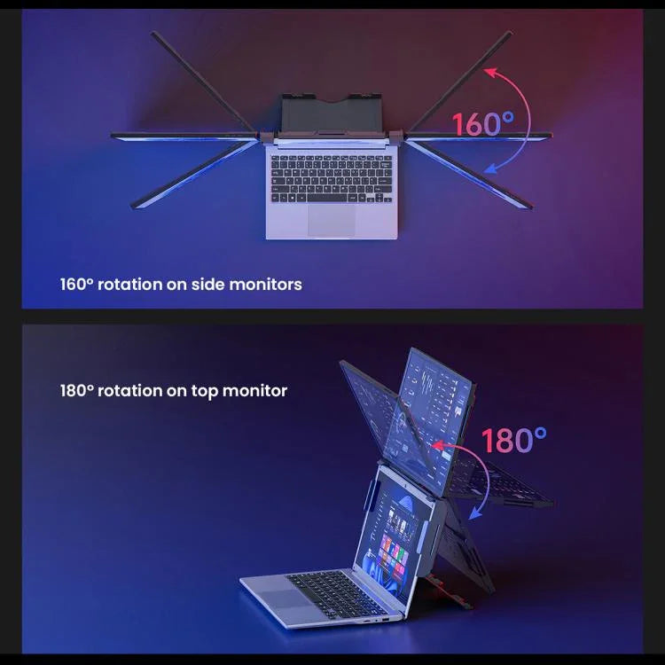 Leo 14 Écran étendu de 14 pouces Double moniteur portable, prise US, prise UK, prise EU