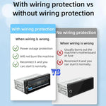 F6021 Lecteur MP5 de voiture 1 Din avec écran IPS de 6,86 pouces, compatible CarPlay et Android Auto, F6021