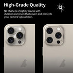 XDcase Titanium Alloy Hollow Camera Lens Protector, For iPhone 14 / 14 Plus