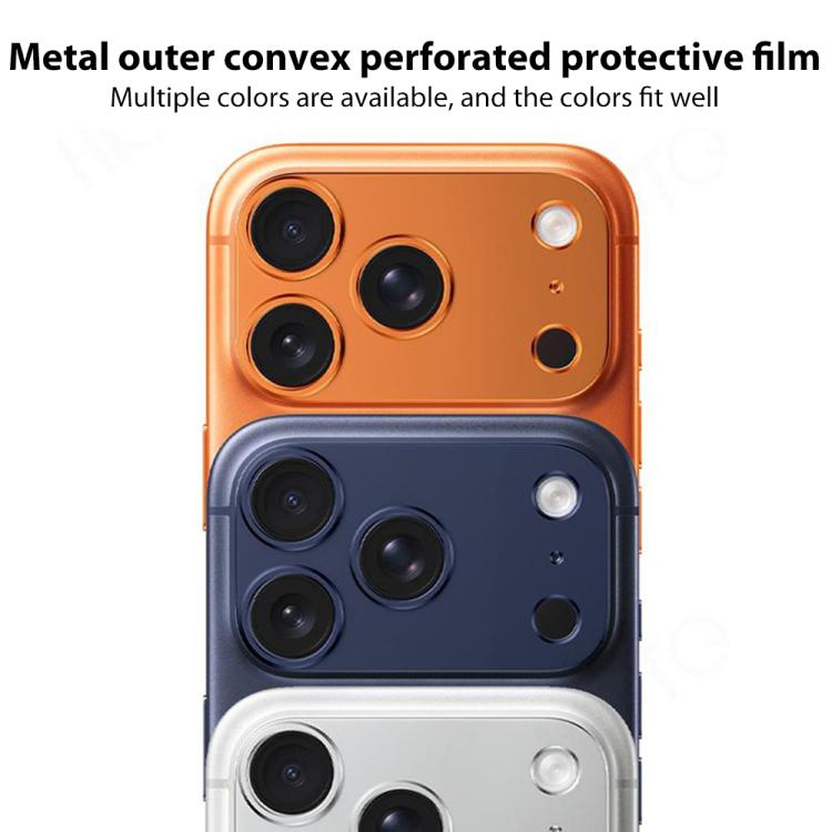 Protection d'objectif creuse en alliage de titane XDcase, pour iPhone 17