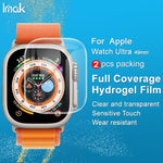 Lot de 2 films protecteurs d'écran incurvés en hydrogel imak pour Apple Watch Ultra 1/2/3 49 mm