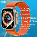 Lot de 2 films protecteurs d'écran incurvés en hydrogel imak pour Apple Watch Ultra 1/2/3 49 mm