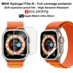 Lot de 2 films protecteurs d'écran incurvés en hydrogel imak pour Apple Watch Ultra 1/2/3 49 mm