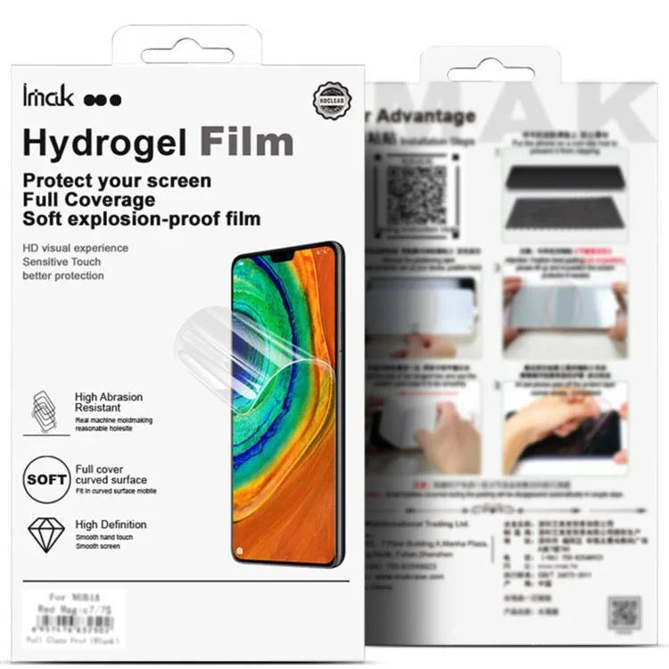 Lot de 2 films protecteurs d'écran incurvés en hydrogel imak pour Apple Watch Ultra 1/2/3 49 mm