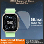 Film protecteur en verre trempé IMAK pour Apple Watch Ultra 1/2/3 49 mm