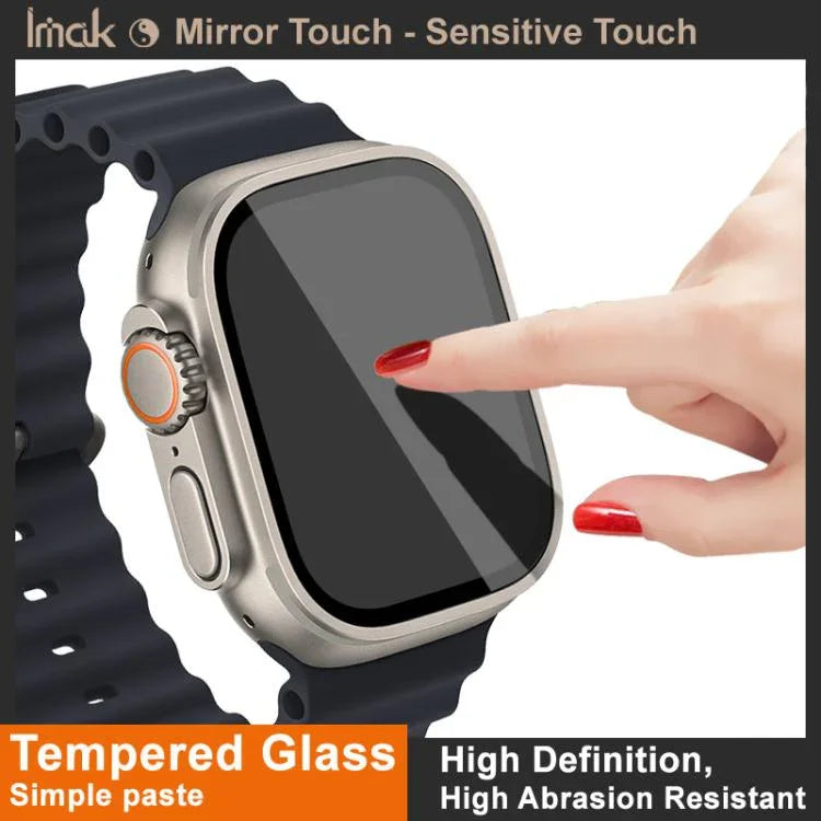 Film protecteur en verre trempé IMAK pour Apple Watch Ultra 1/2/3 49 mm