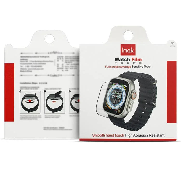 Film protecteur en verre trempé IMAK pour Apple Watch Ultra 1/2/3 49 mm