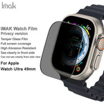 Film protecteur d'écran en verre trempé HD imak pour Apple Watch Ultra 1/2/3 49 mm, offrant une confidentialité totale.