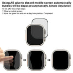 Film protecteur d'écran en verre trempé HD imak pour Apple Watch Ultra 1/2/3 49 mm, offrant une confidentialité totale.