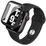 Étui et film de protection intégrés imak avec bracelet en silicone, pour Apple Watch SE 1/2/3/Series 4/5/6 44 mm et 40 mm.