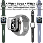 Étui et film de protection intégrés imak avec bracelet en silicone, pour Apple Watch SE 1/2/3/Series 4/5/6 44 mm et 40 mm.