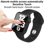 Étui et film de protection intégrés imak avec bracelet en silicone, pour Apple Watch SE 1/2/3/Series 4/5/6 44 mm et 40 mm.