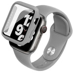 Étui et film de protection intégrés imak avec bracelet en silicone, pour Apple Watch SE 1/2/3/Series 4/5/6 44 mm et 40 mm.