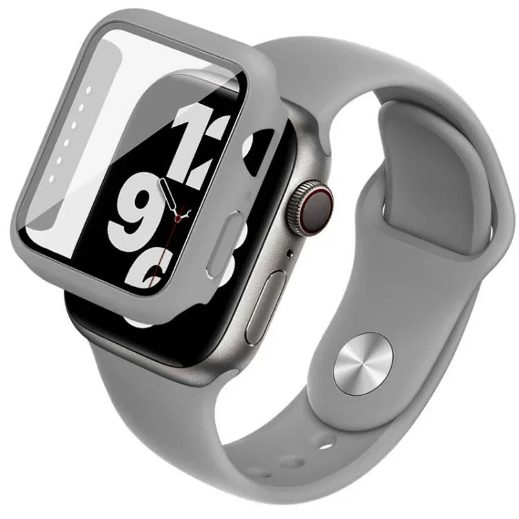 Étui et film de protection intégrés imak avec bracelet en silicone, pour Apple Watch SE 1/2/3/Series 4/5/6 44 mm et 40 mm.