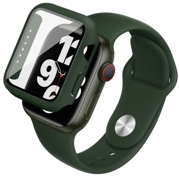Étui et film de protection intégrés imak avec bracelet en silicone, pour Apple Watch SE 1/2/3/Series 4/5/6 44 mm et 40 mm.