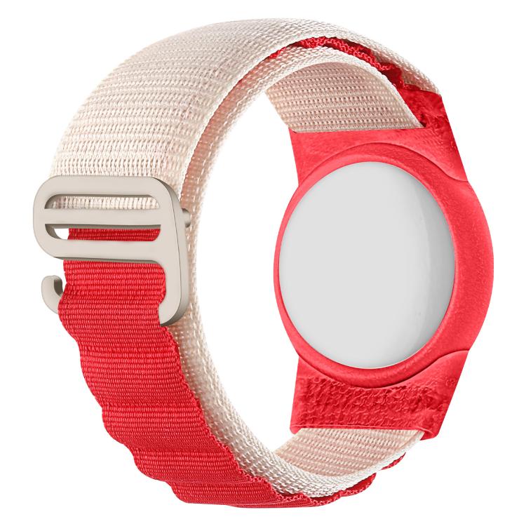 xDfind Housse de protection de traqueur anti-perte en nylon à boucle argentée, pour AirTag 2e génération / AirTag 1re génération