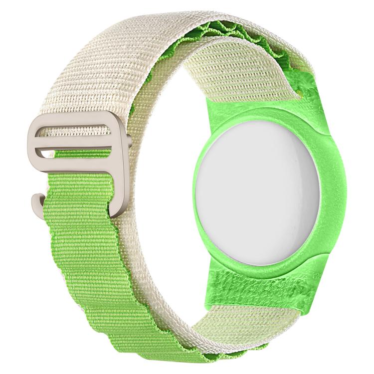 xDfind Housse de protection de traqueur anti-perte en nylon à boucle argentée, pour AirTag 2e génération / AirTag 1re génération