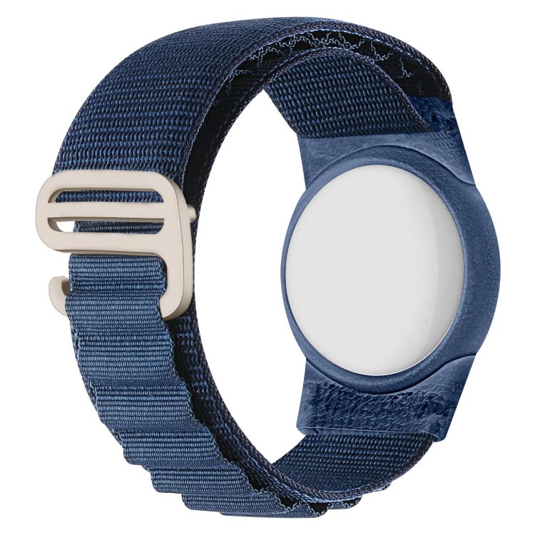 xDfind Housse de protection de traqueur anti-perte en nylon à boucle argentée, pour AirTag 2e génération / AirTag 1re génération
