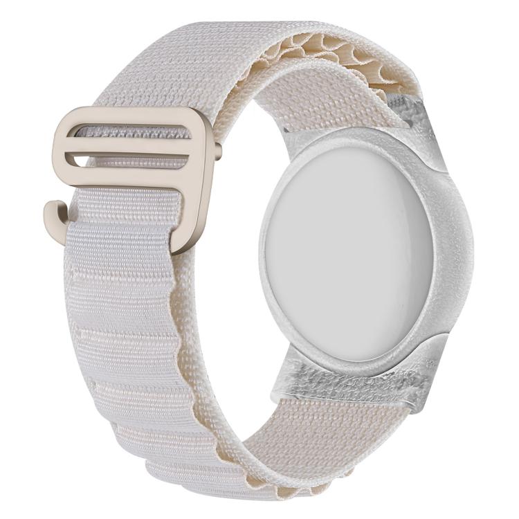 xDfind Housse de protection de traqueur anti-perte en nylon à boucle argentée, pour AirTag 2e génération / AirTag 1re génération