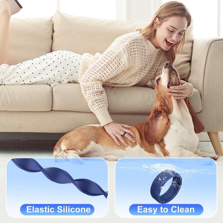xDfind pour Samsung Galaxy Ring / Oura Ring Smart Ring Coque en silicone couleur unie, S, M