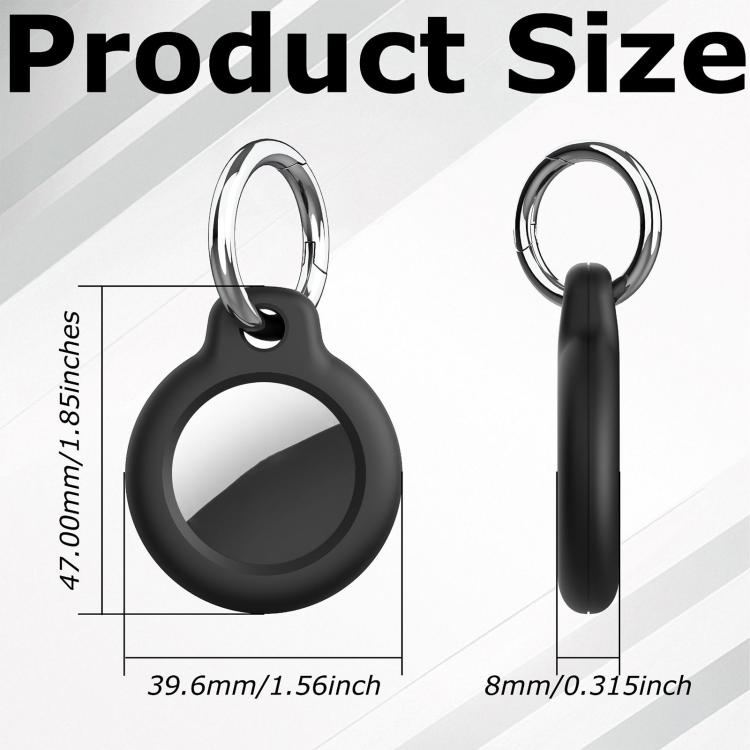 Étui de protection xDfind pour PC avec boucle à ressort, pour AirTag 2e génération / AirTag 1re génération
