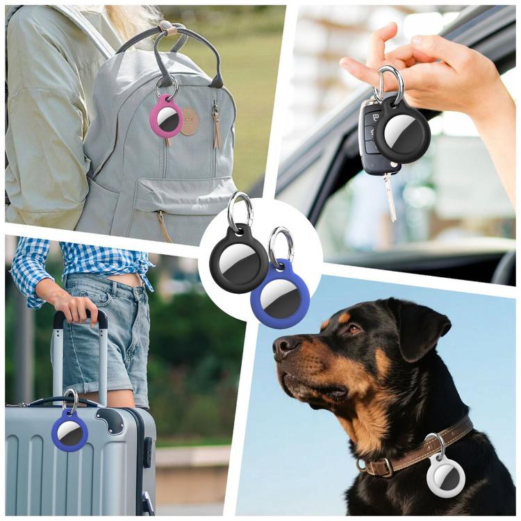 Étui de protection xDfind pour PC avec boucle à ressort, pour AirTag 2e génération / AirTag 1re génération