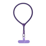 Dragonne de téléphone ajustable en corde de polyester de 7 mm en forme de raquette avec joint