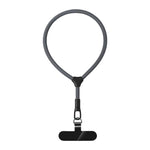 Dragonne de téléphone ajustable en corde de polyester de 7 mm en forme de raquette avec joint