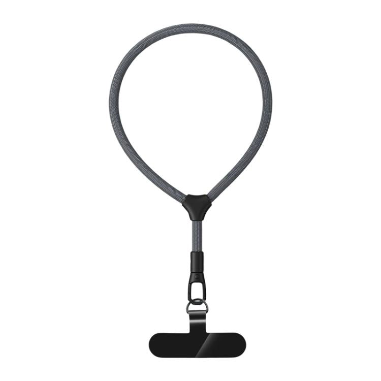 Dragonne de téléphone ajustable en corde de polyester de 7 mm en forme de raquette avec joint