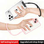 Dragonne de téléphone ajustable en corde de polyester de 7 mm en forme de raquette avec joint