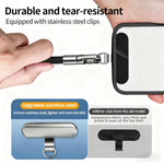 Dragonne de téléphone ajustable en corde de polyester de 7 mm en forme de raquette avec joint