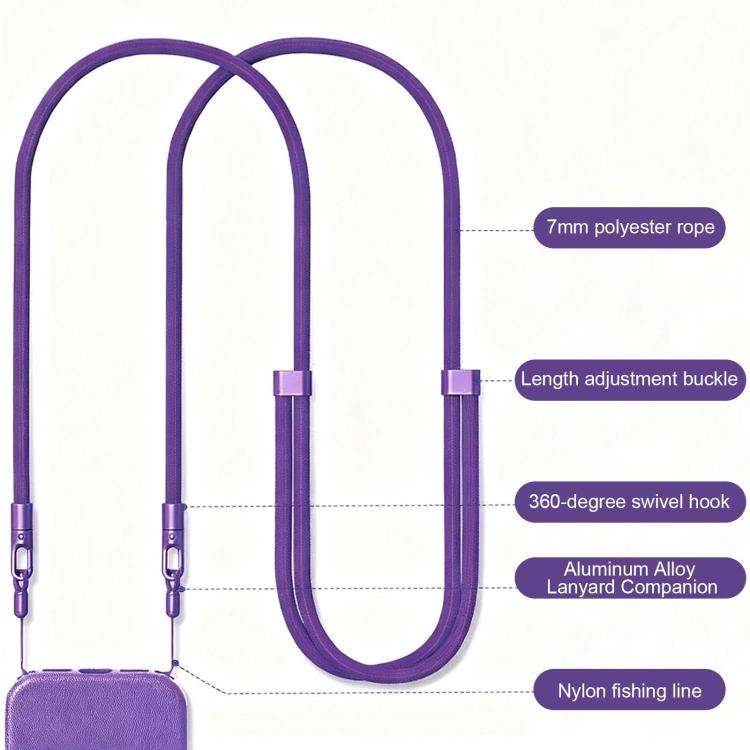 Lanière de téléphone portable à bandoulière réglable XDcase à double boucle