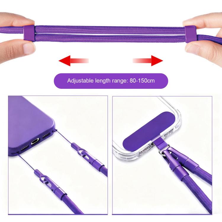 Lanière de téléphone portable à bandoulière réglable XDcase à double boucle